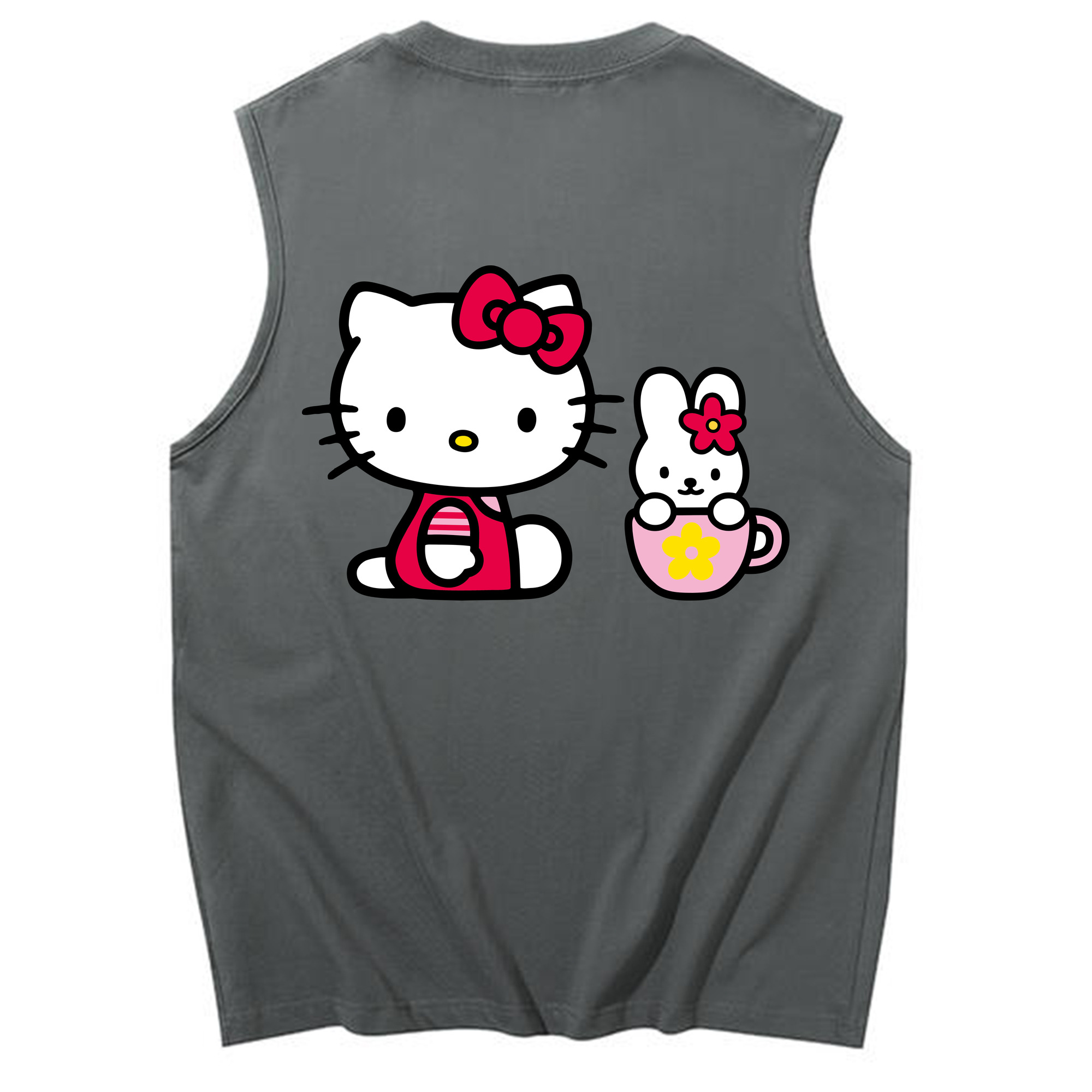 （画像用） Hello Kitty ハローキティ コットン100％タンクトップ（背面プリント）